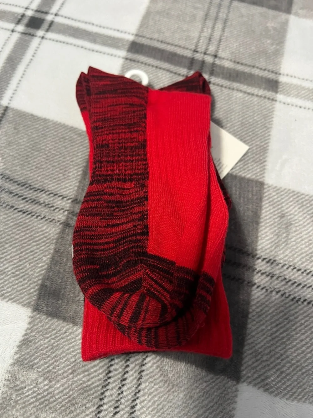 Gildan Boys' Chevron Crew Socks - Black, Red, Gray